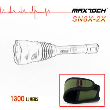 Maxtoch SN6X-2X 1300lm Caça Cree XML2 Lanterna